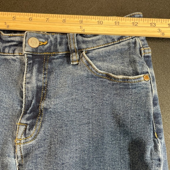 Buffalo David Bitton Womens 27 Blue Faded Dark Wash Denim Straight Leg Jeans - Picture 13 of 15